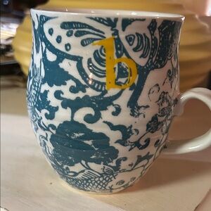 Anthropologie Homegrown Monogram Mug